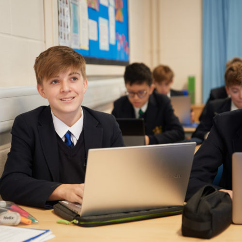 Students on laptop