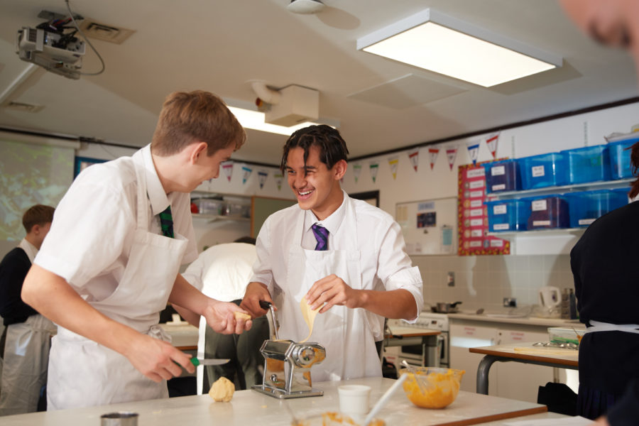 Cookery students