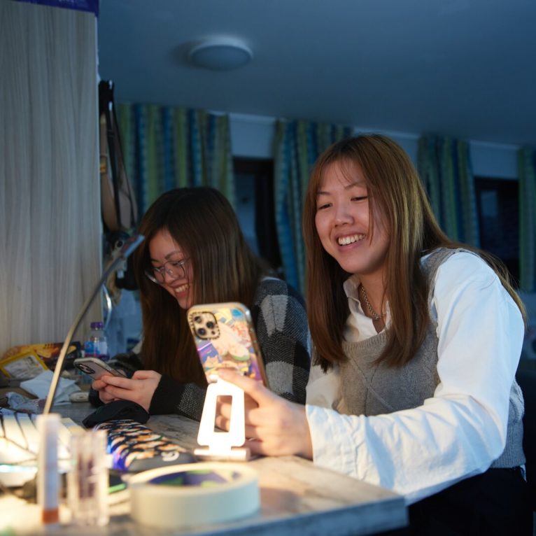 boarding school students in their room