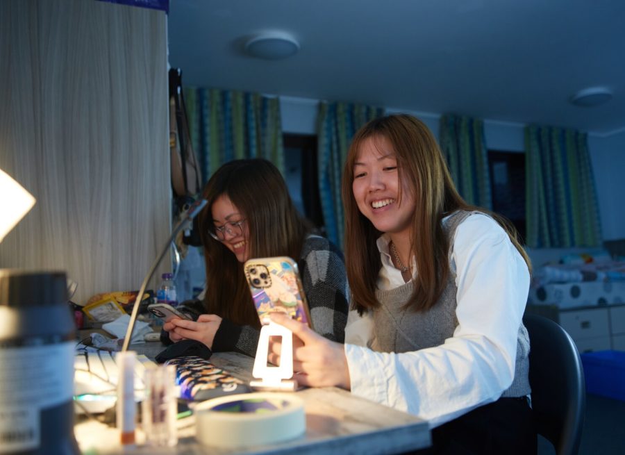 boarding school students in their room