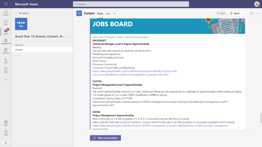 Jobs Board screenshot