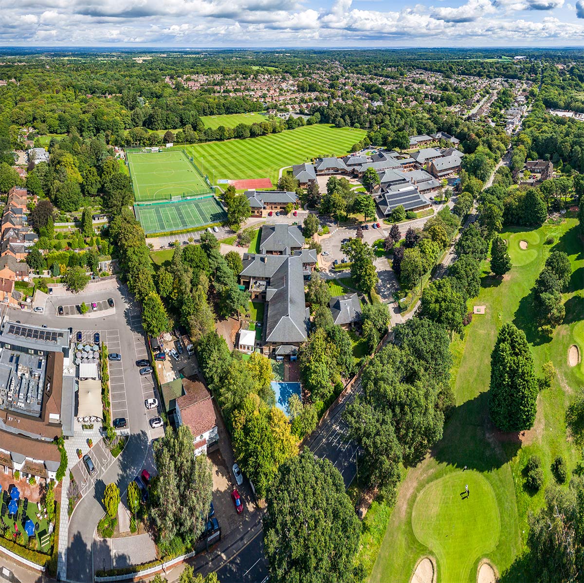 aerial view LVS Ascot