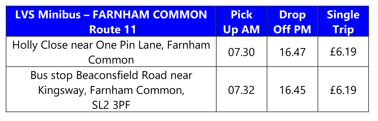 lvs ascot bus route