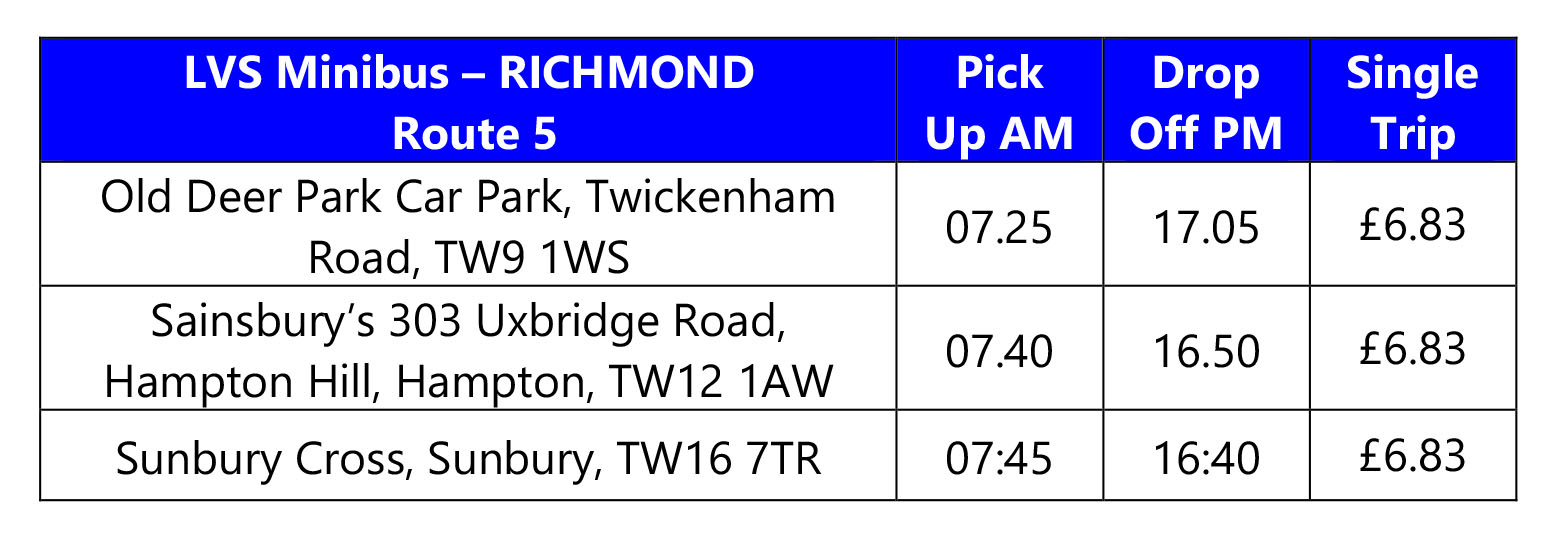 lvs ascot bus route