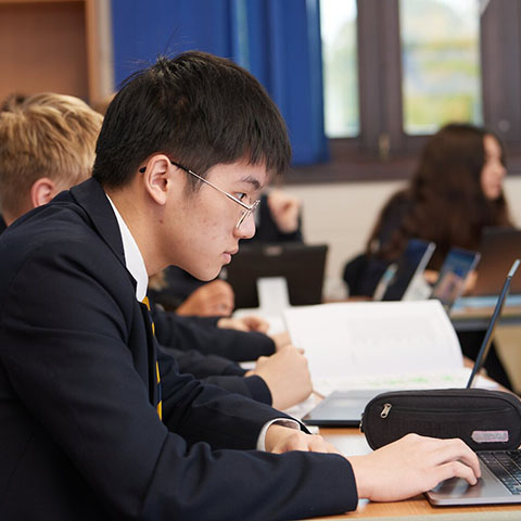 LVS Ascot boy studying