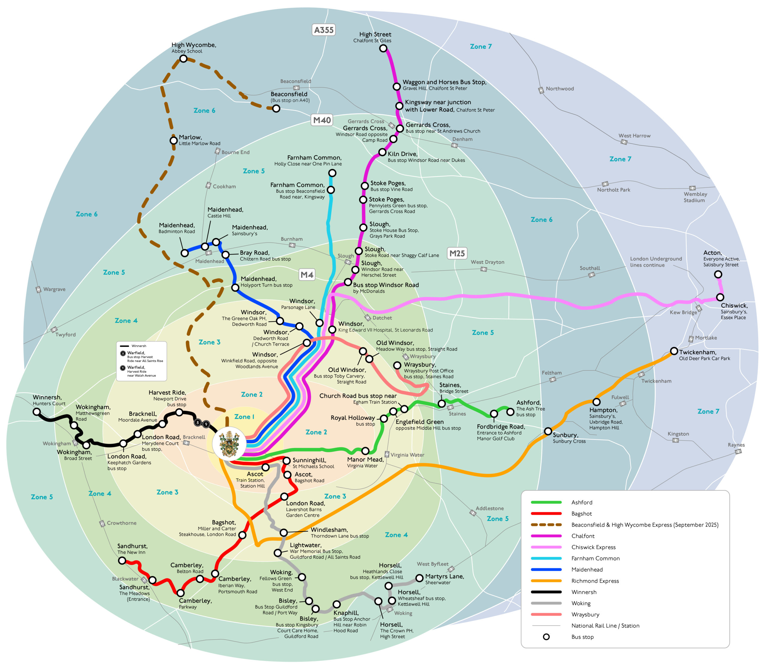 lvs ascot bus route map 2024