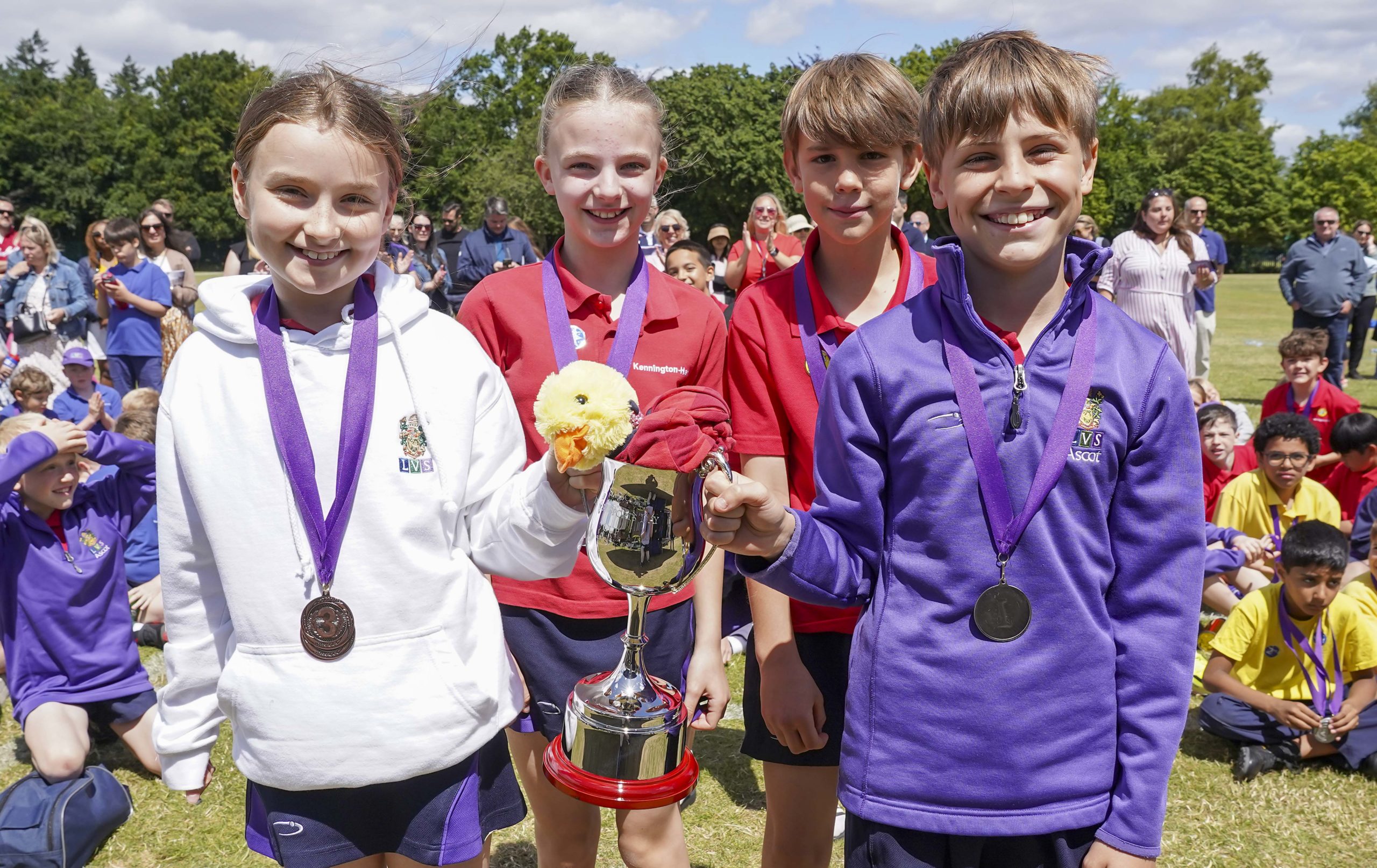 IJS Sports Day group smiling