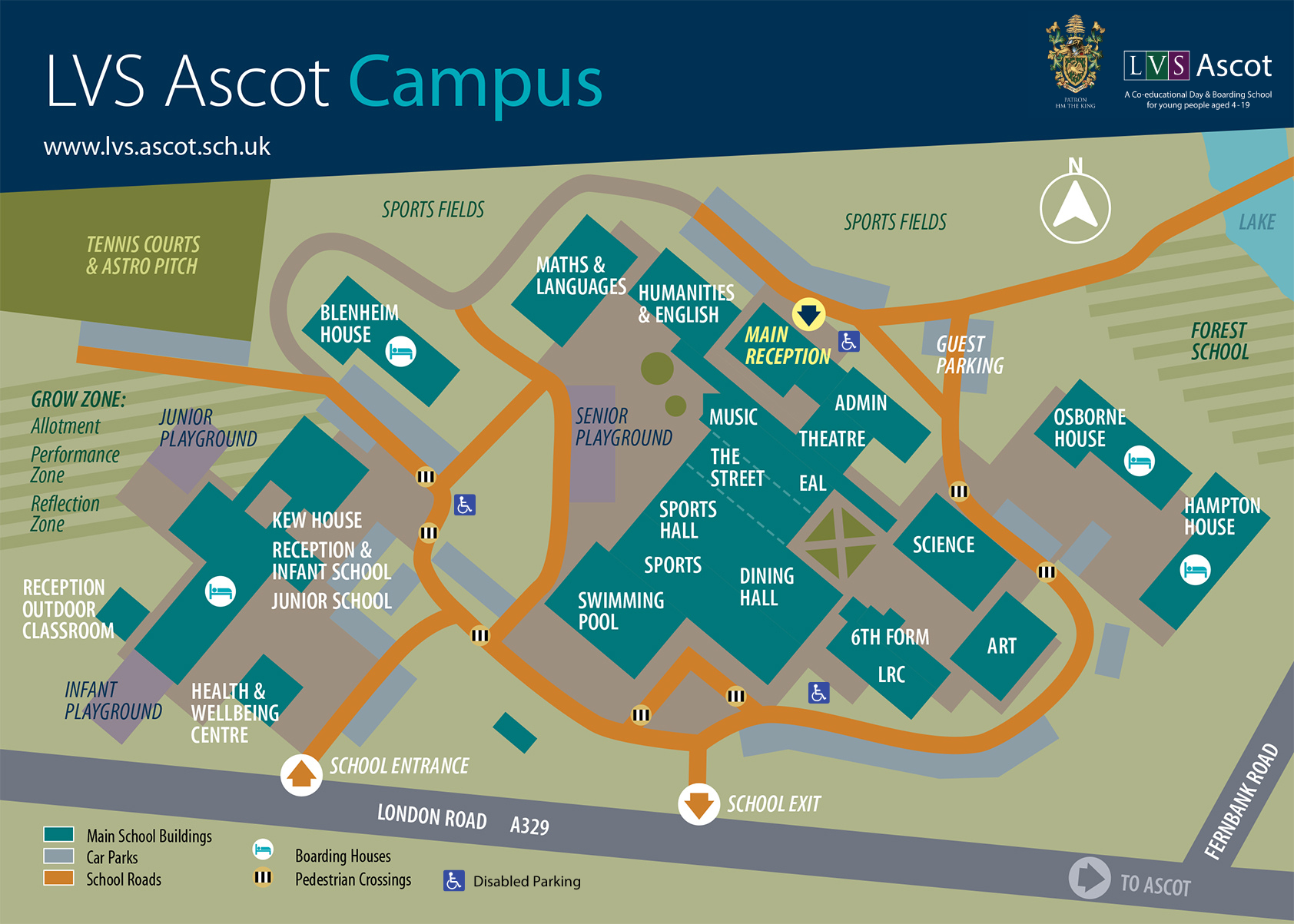 LVS Ascot site map disabled parking