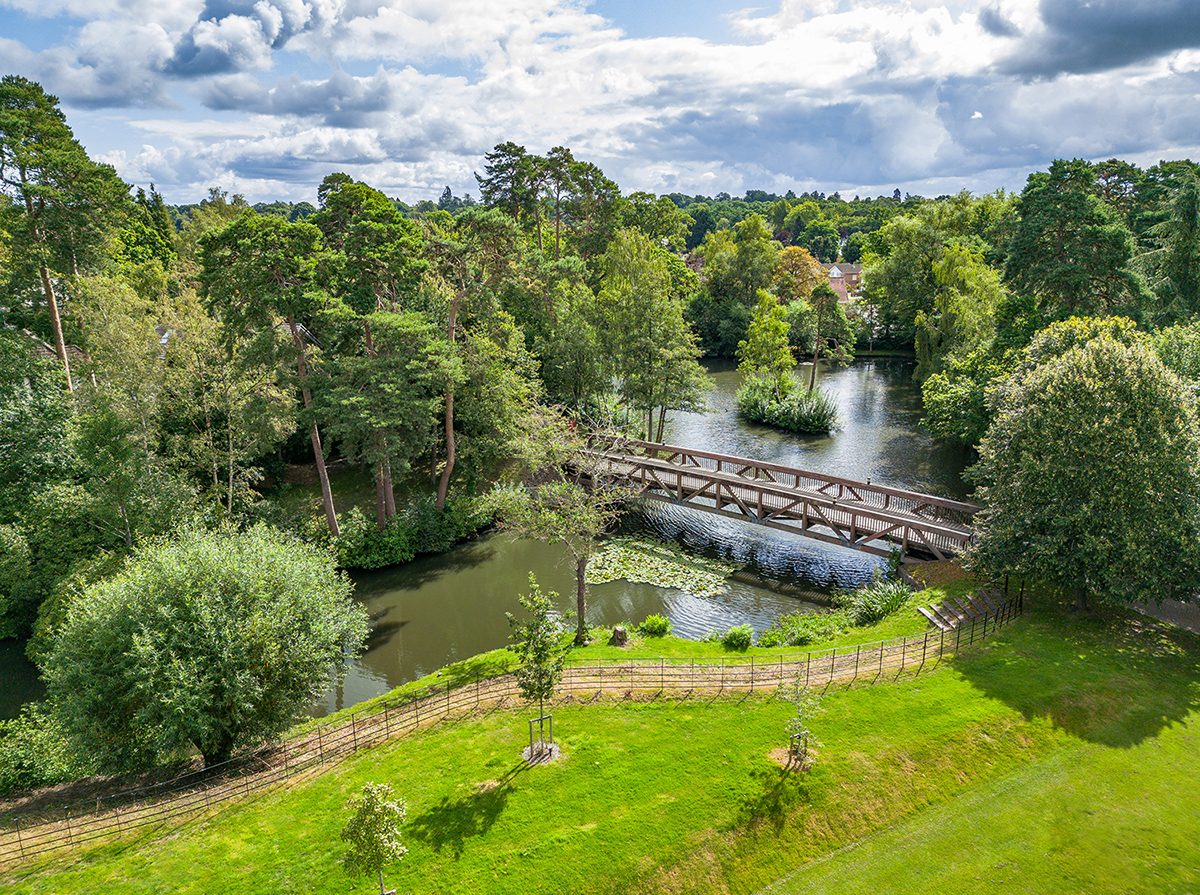 ascot aerial shot